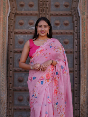 Buy Printed Saree for Everyday Casual Wear Tanmira 