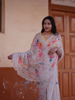 Buy New Printed Saree for Everyday Casual Wear Tanmira 