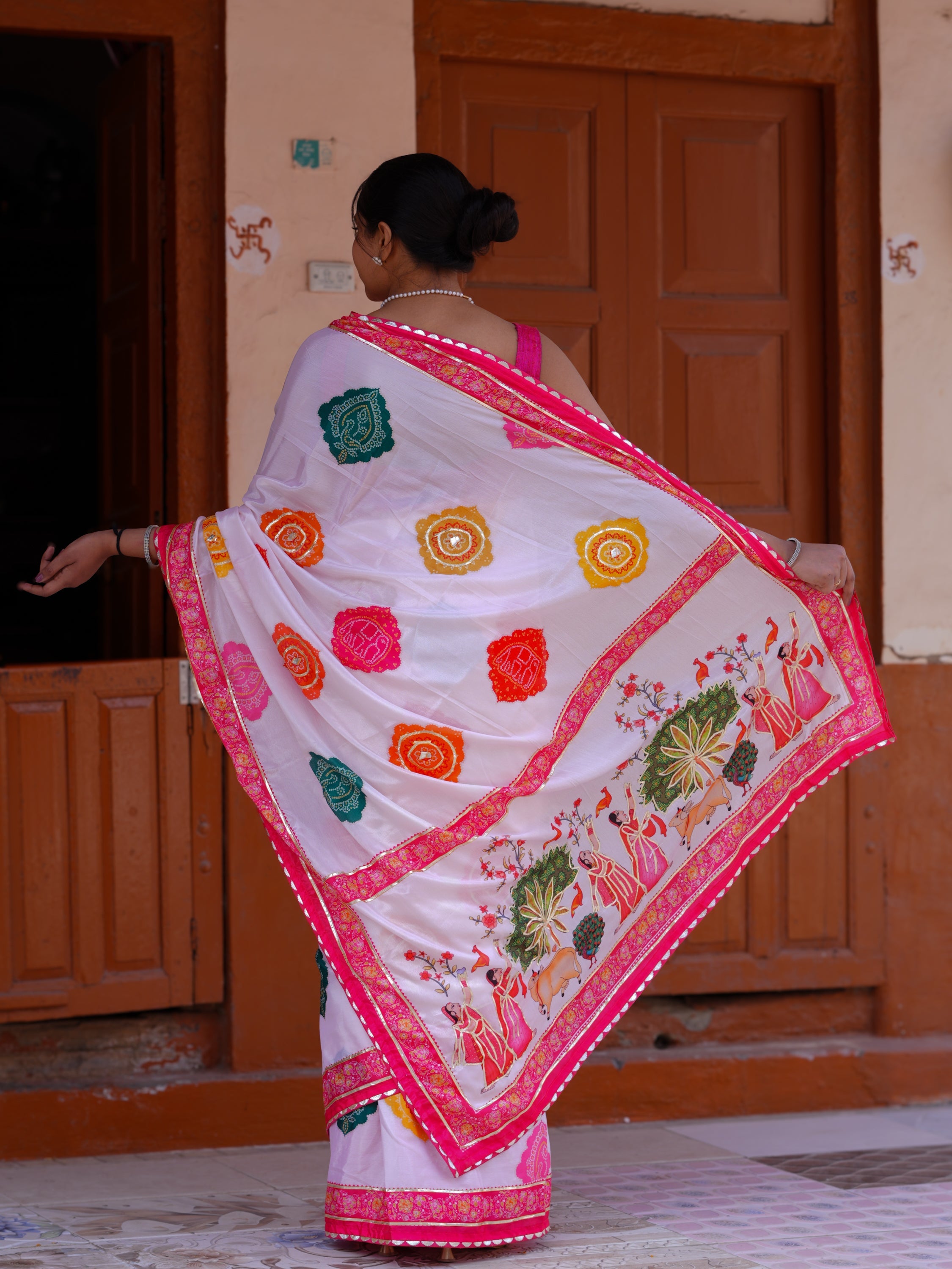 Buy Elegant Kalamkari Style Saree With Festive Special Tanmira 