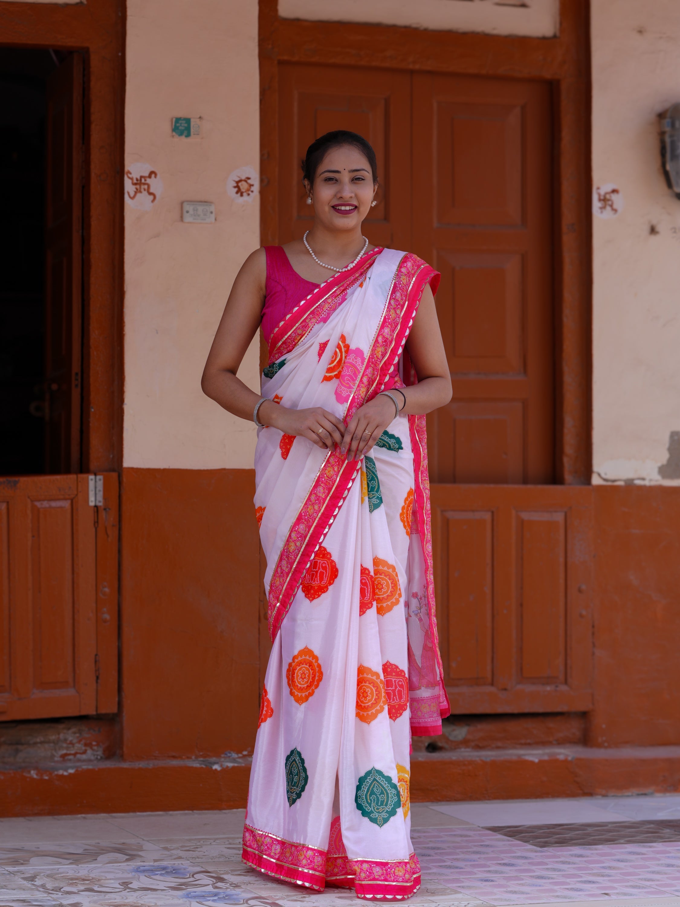 Buy Elegant Kalamkari Style Saree With Festive Special Tanmira 