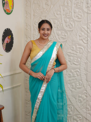 Buy New Premium Saree with Rich Gota Border Work Tanmira 