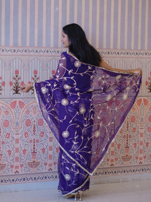 Buy Georgette Traditional Style Saree Tanmira  