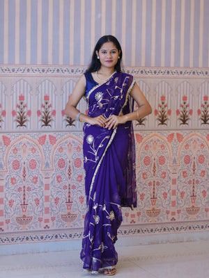 Buy Georgette Traditional Style Saree Tanmira  