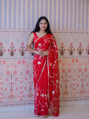 Buy Georgette Traditional Style Saree Tanmira  