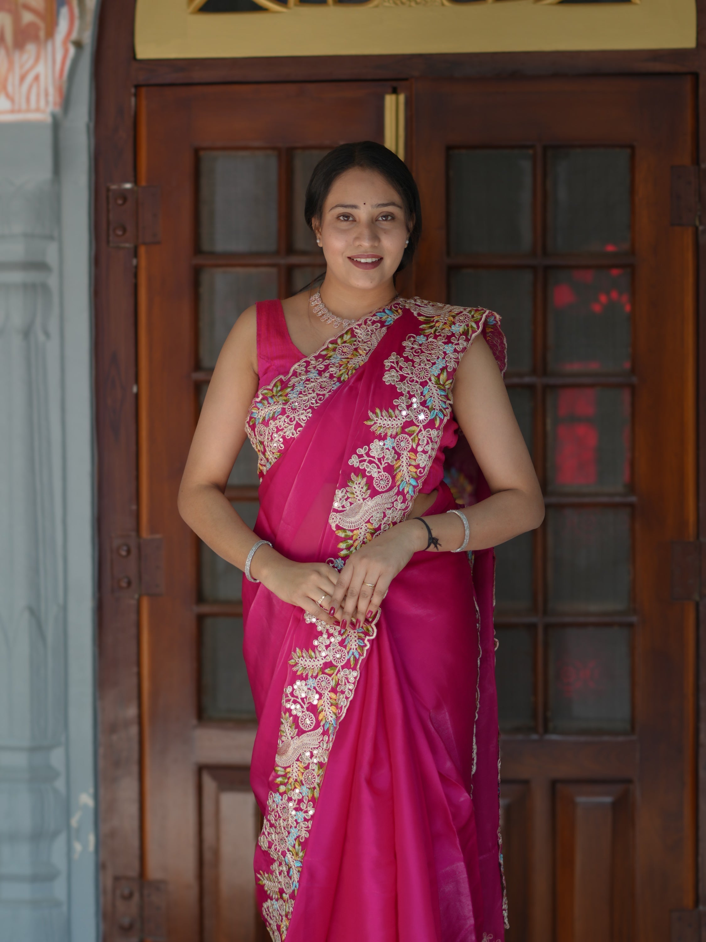 Buy Designer Pure Tissue Silk Saree Tanmira  Image 5