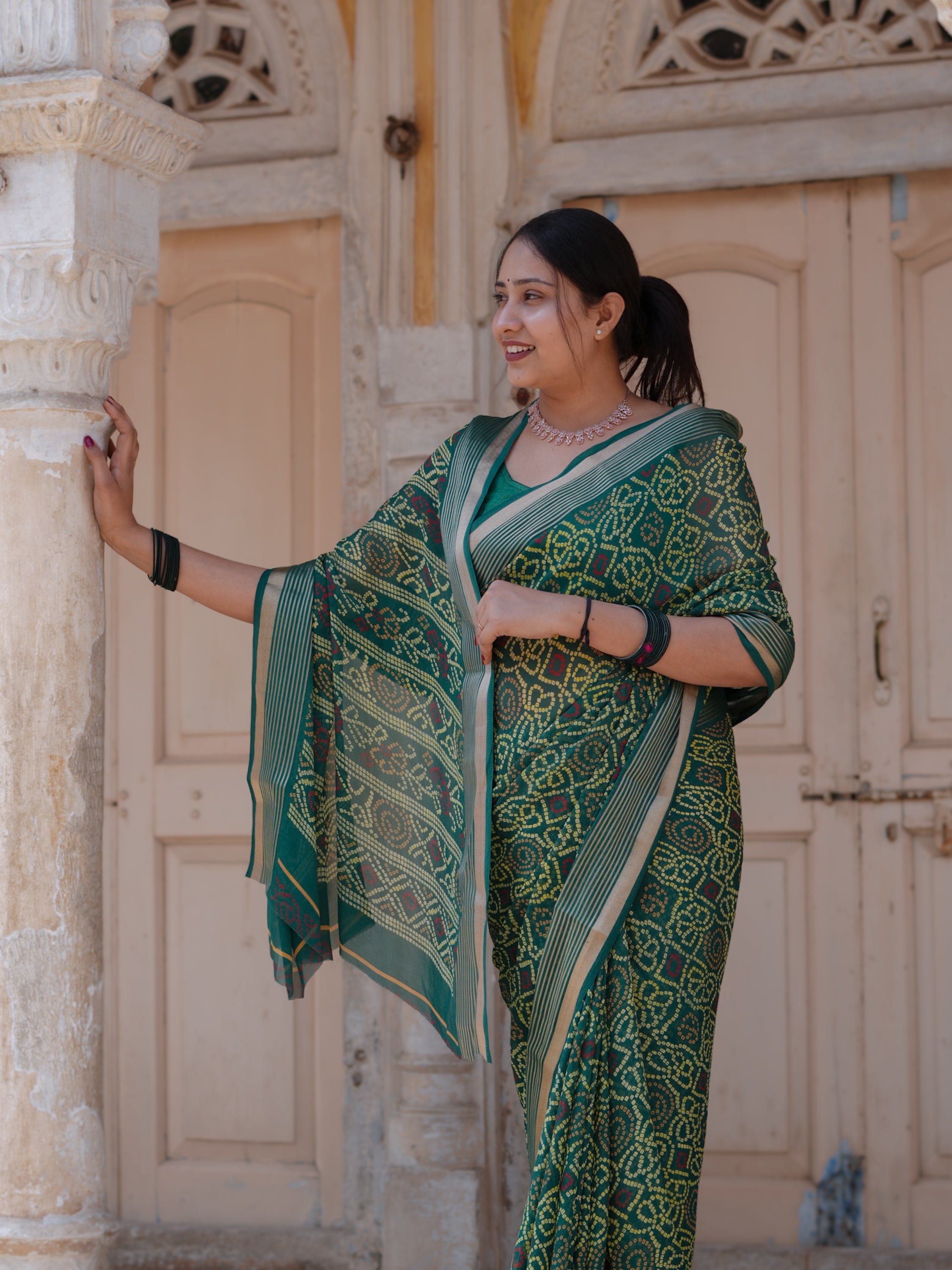 Buy Casual Style Chiffon Saree Tanmira  Image 2