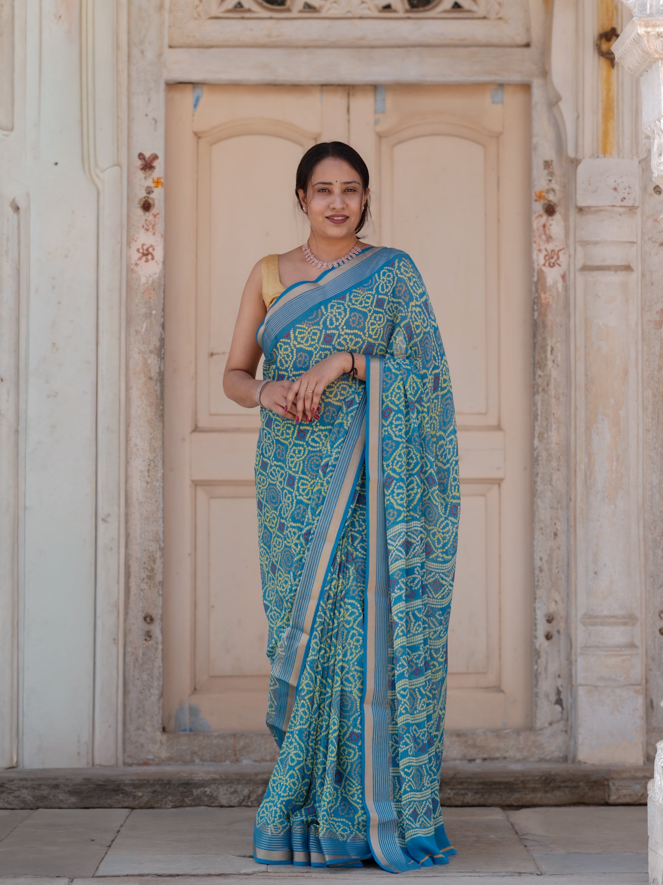 Buy Casual Style Chiffon Saree Tanmira  Image 1