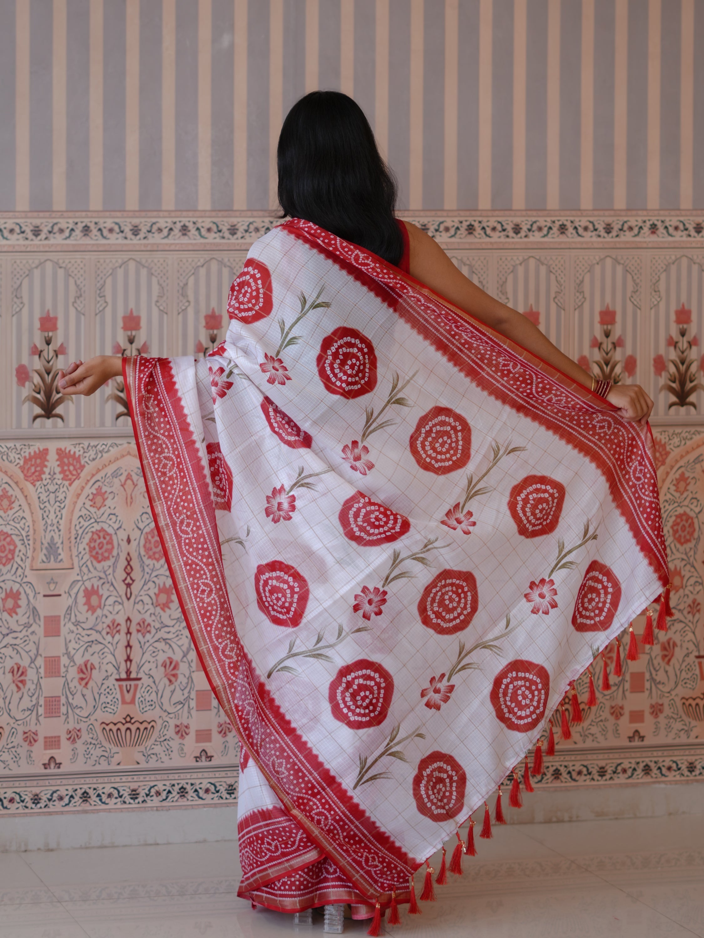 Buy Premium Bandhani Style Saree Collection Tanmira  Image 5