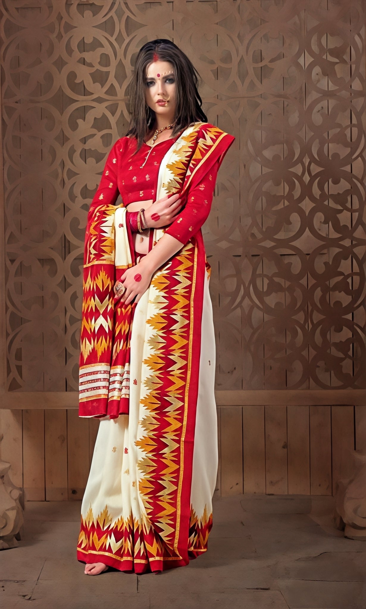 By Navratri Special Saree 