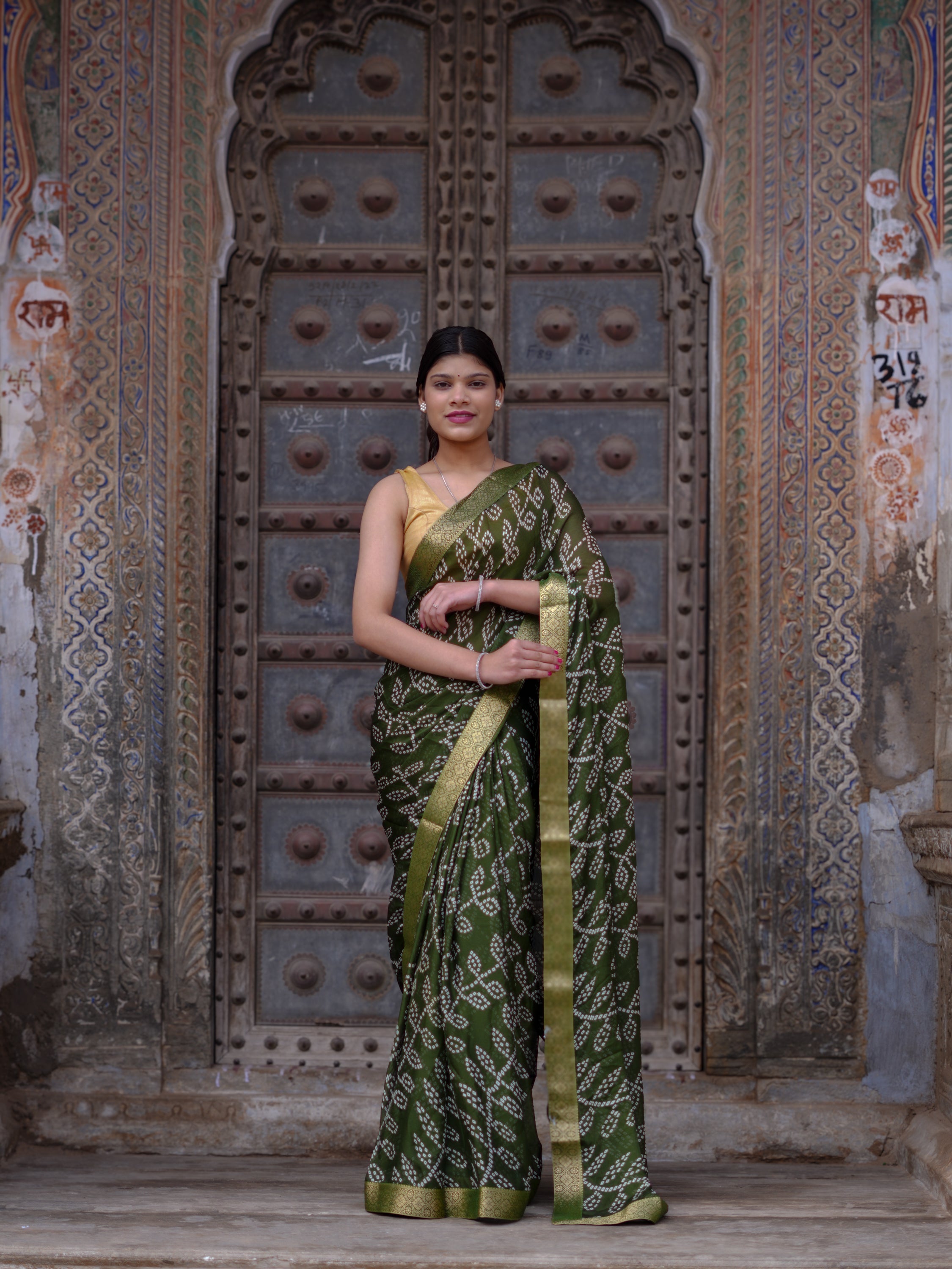 Buy Bandhani Style Saree 