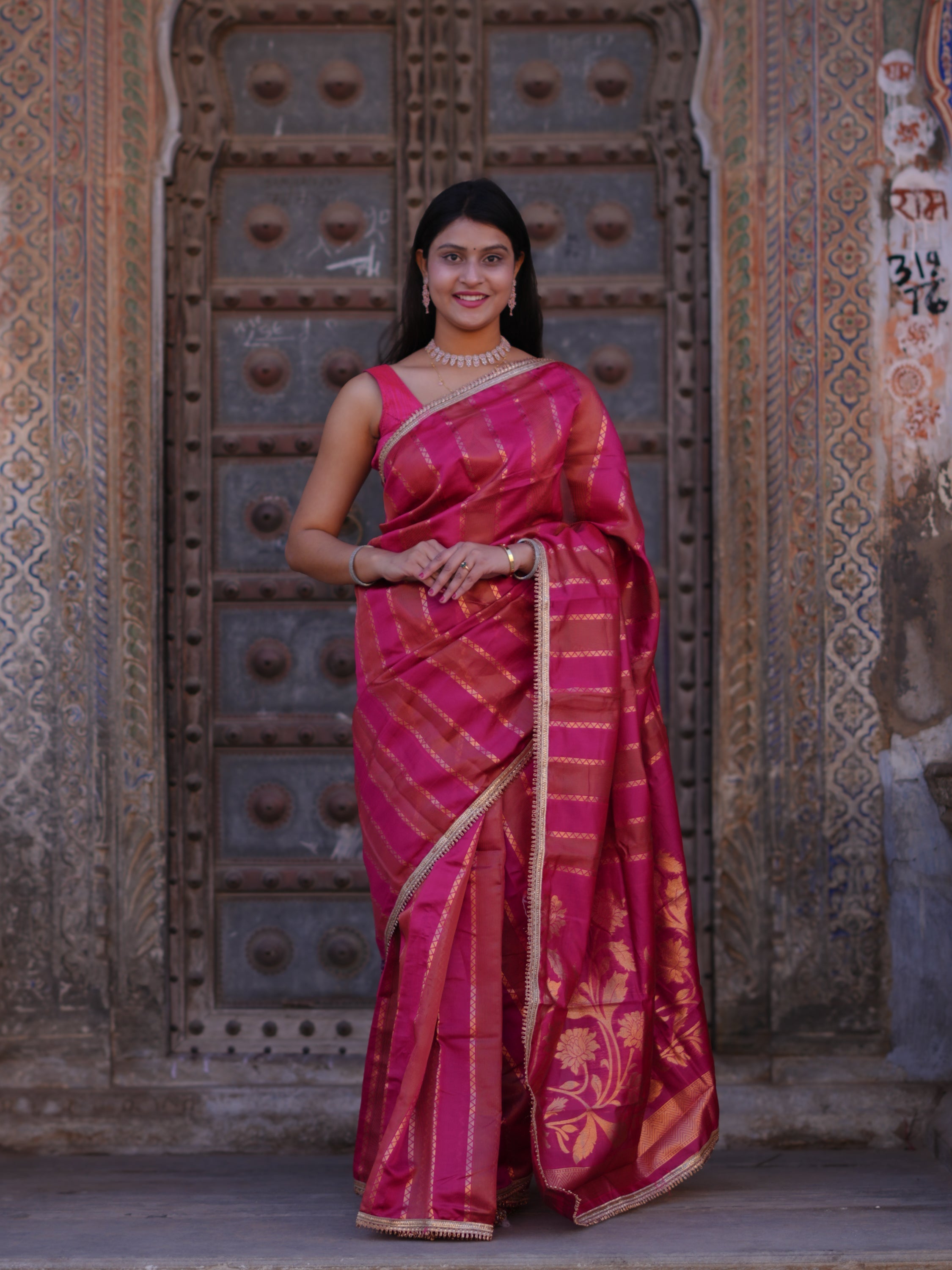 By New Royal Banarasi Inspired Saree Tanmira 