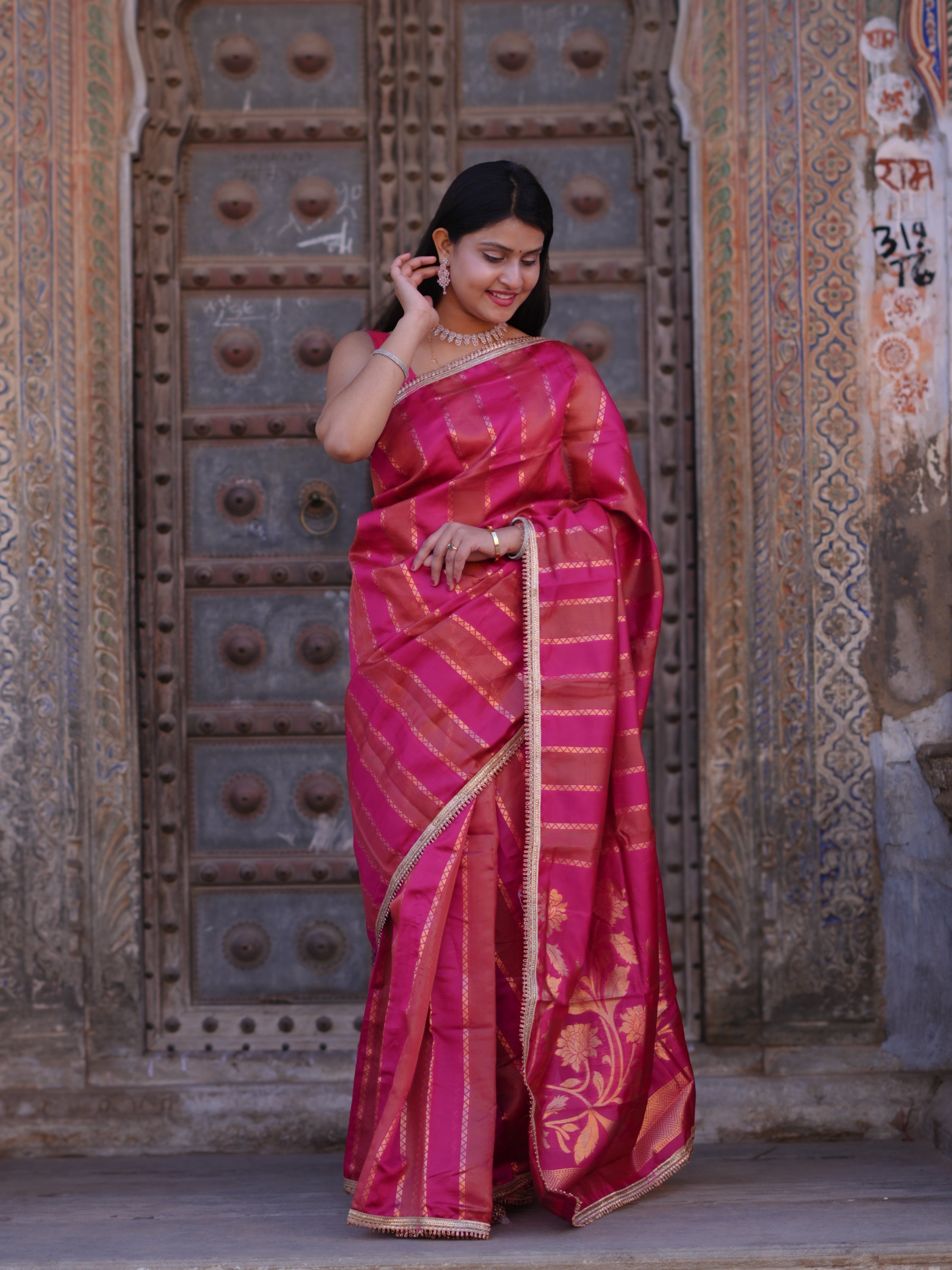 By New Royal Banarasi Inspired Saree Tanmira 