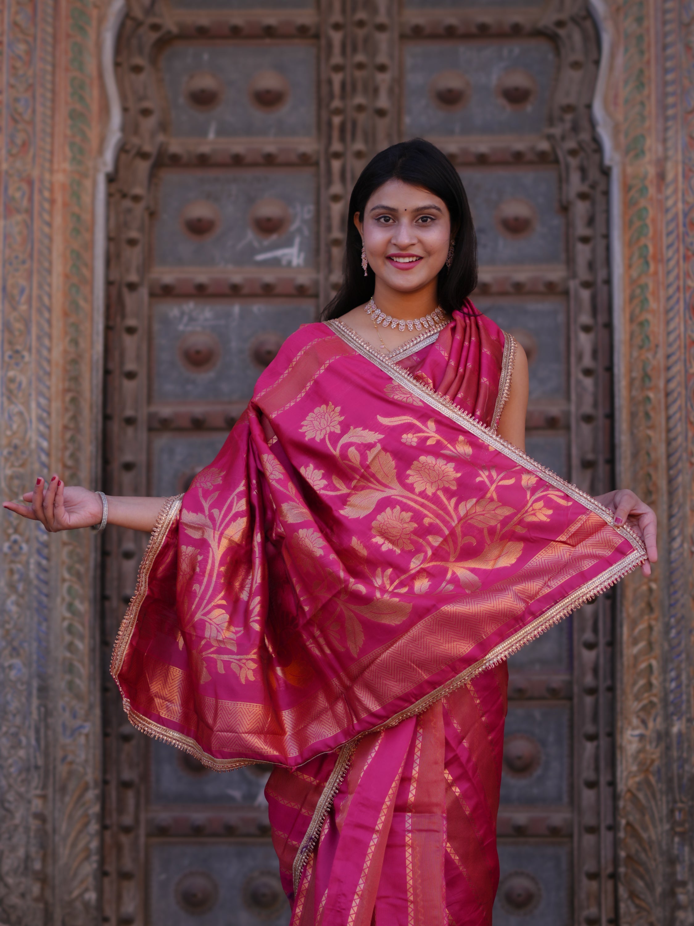 By New Royal Banarasi Inspired Saree Tanmira 