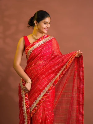 By Banarasi Saree With  Festive Wear