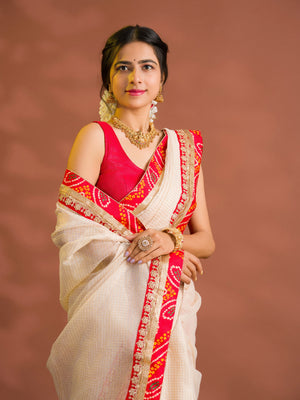 By Banarasi Saree With  Festive Wear