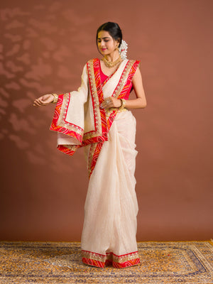 By Banarasi Saree With  Festive Wear
