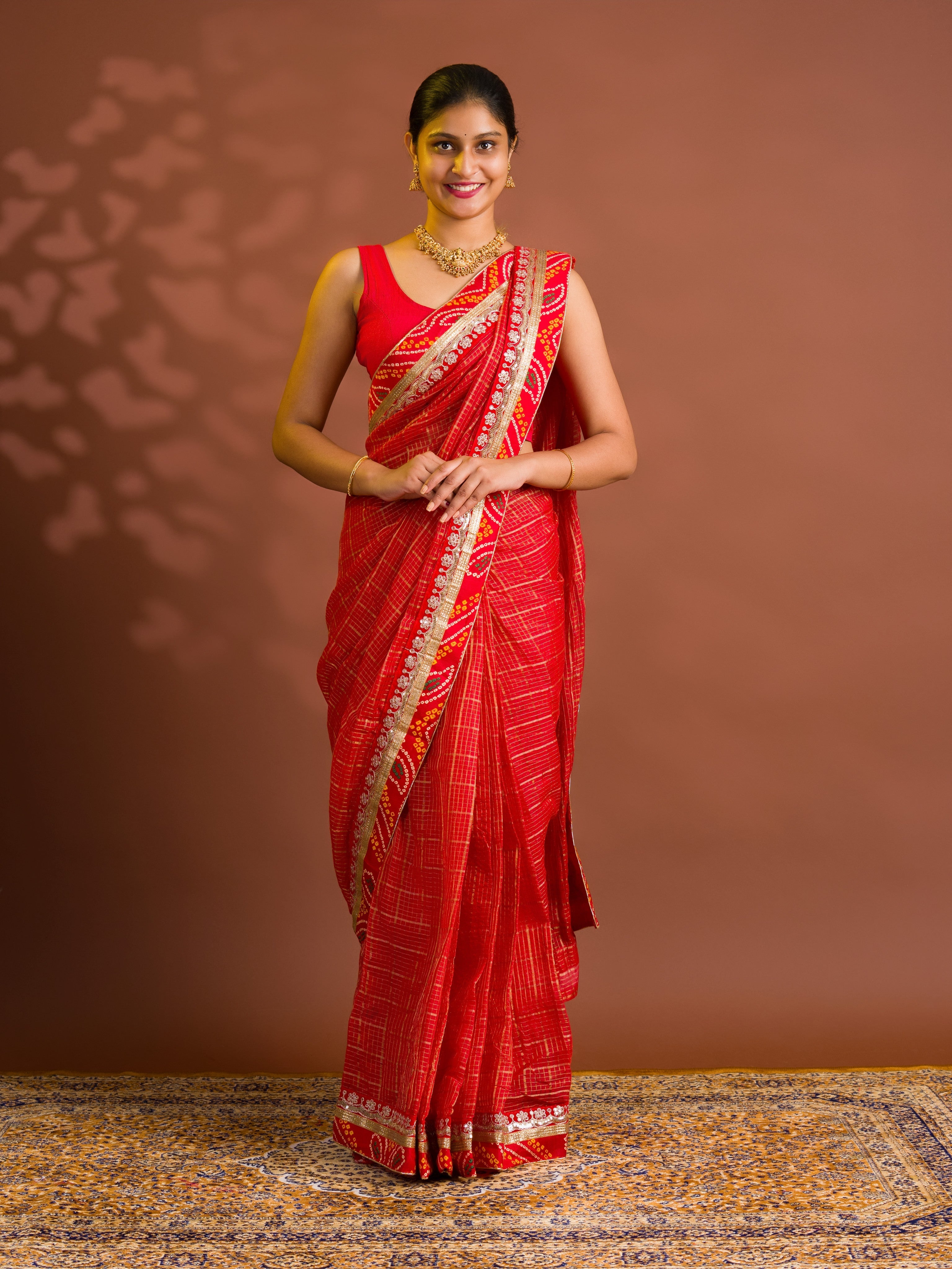 By Banarasi Saree With  Festive Wear