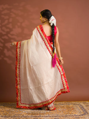 By Banarasi Saree With  Festive Wear
