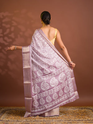 By Printed Style With Zari border