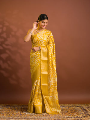 By Printed Style With Zari border