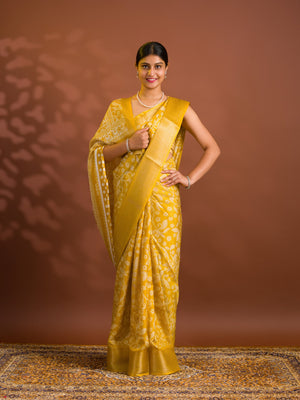 By Printed Style With Zari border