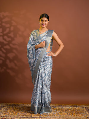 By Printed Style With Zari border