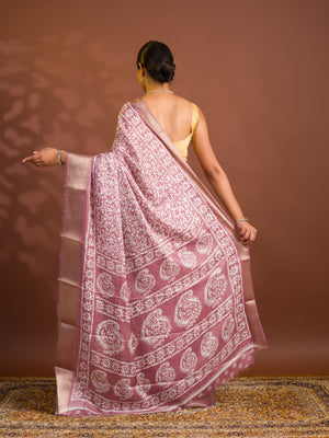 By Printed Style With Zari border