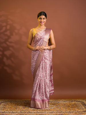 By Printed Style With Zari border