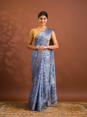 By Printed Style With Zari border