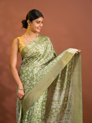 By Printed Style With Zari border