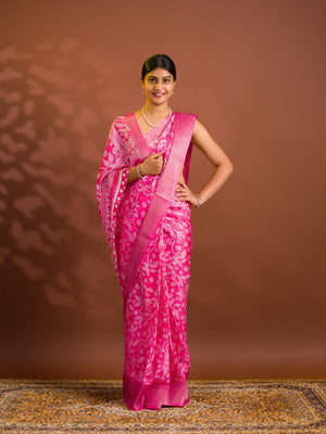 By Printed Style With Zari border