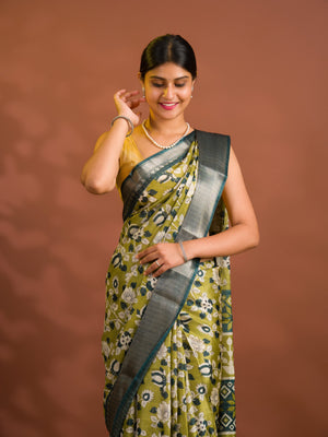 By Printed Style With Zari border