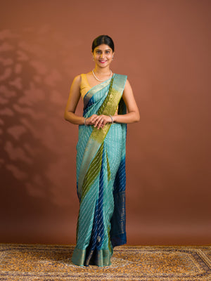 By Banaras Saree With  Gotapatti Work
