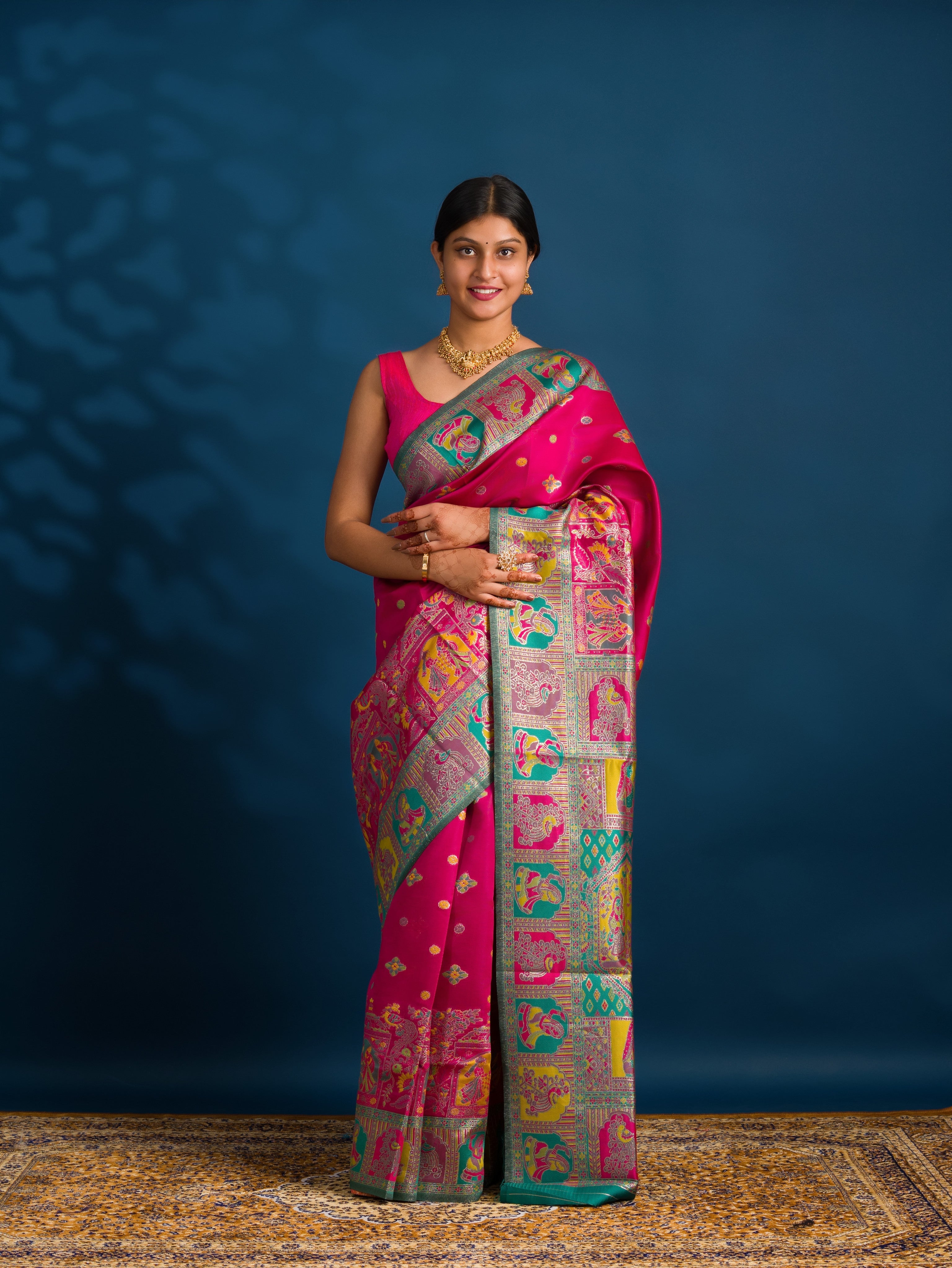 By Kalamkari Saree With Perfect for Festive Wear