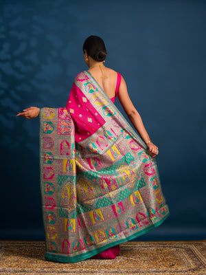 By Kalamkari Saree With Perfect for Festive Wear