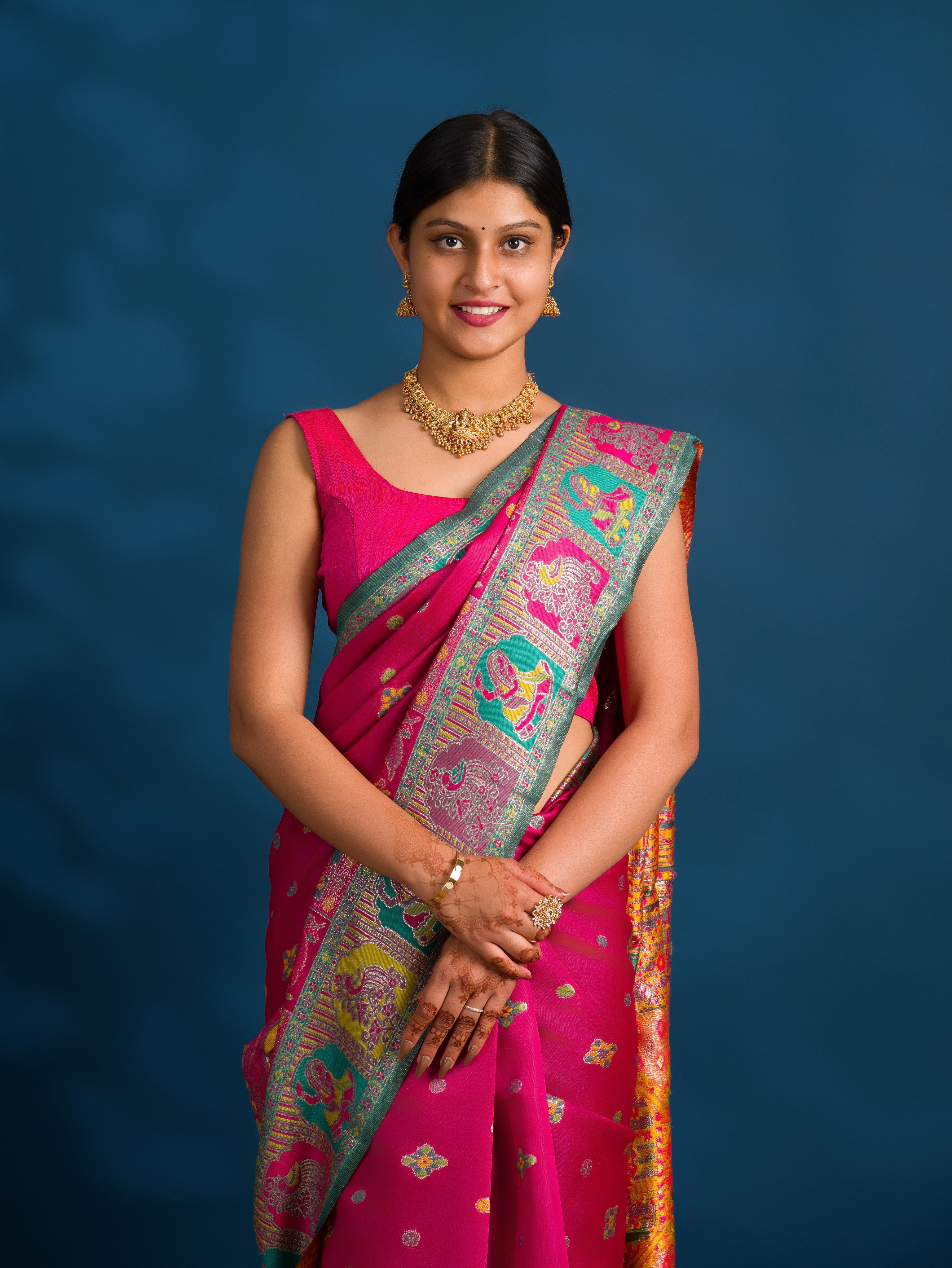 By Kalamkari Saree With Perfect for Festive Wear