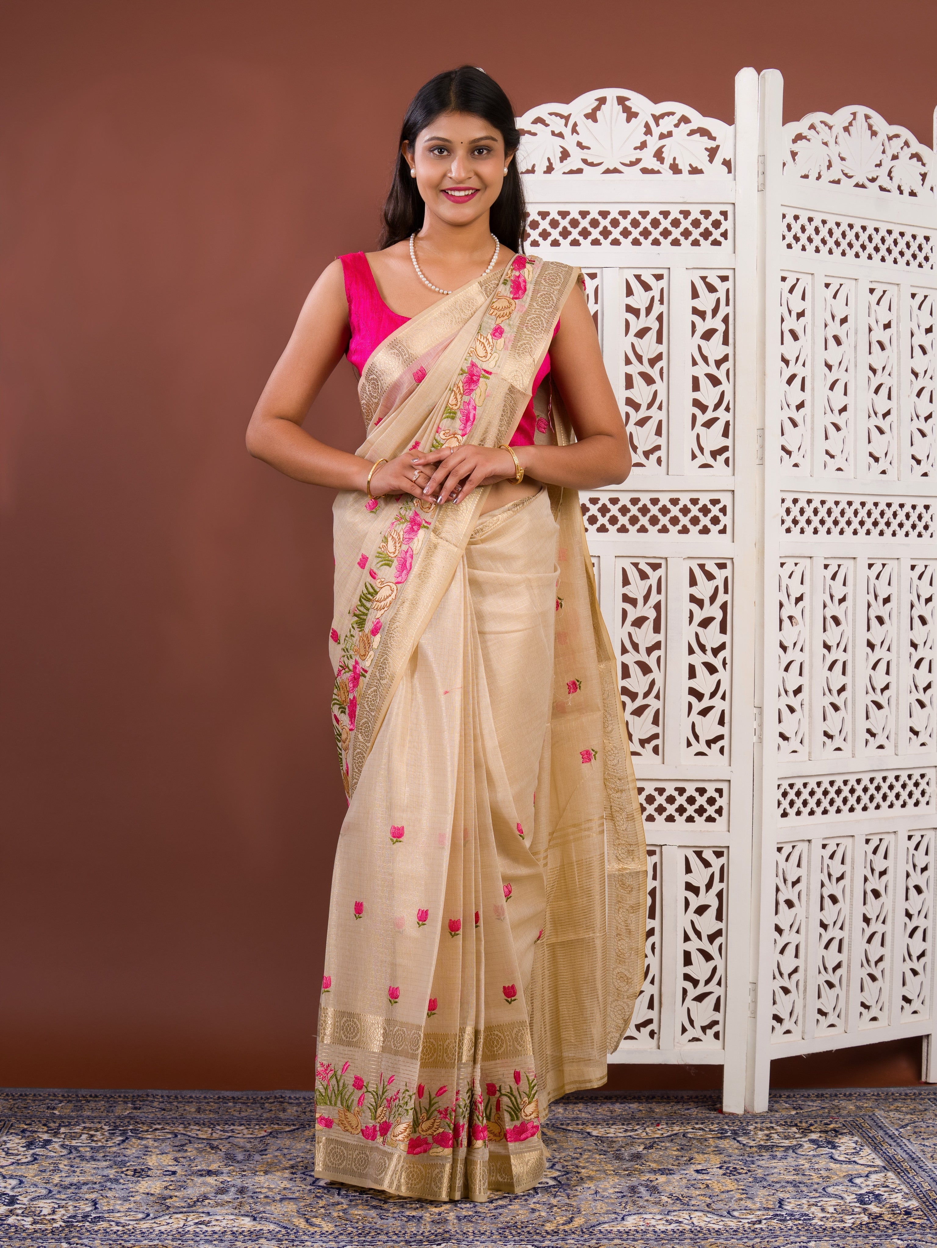 By Mahajani Saree With  Festive Wear