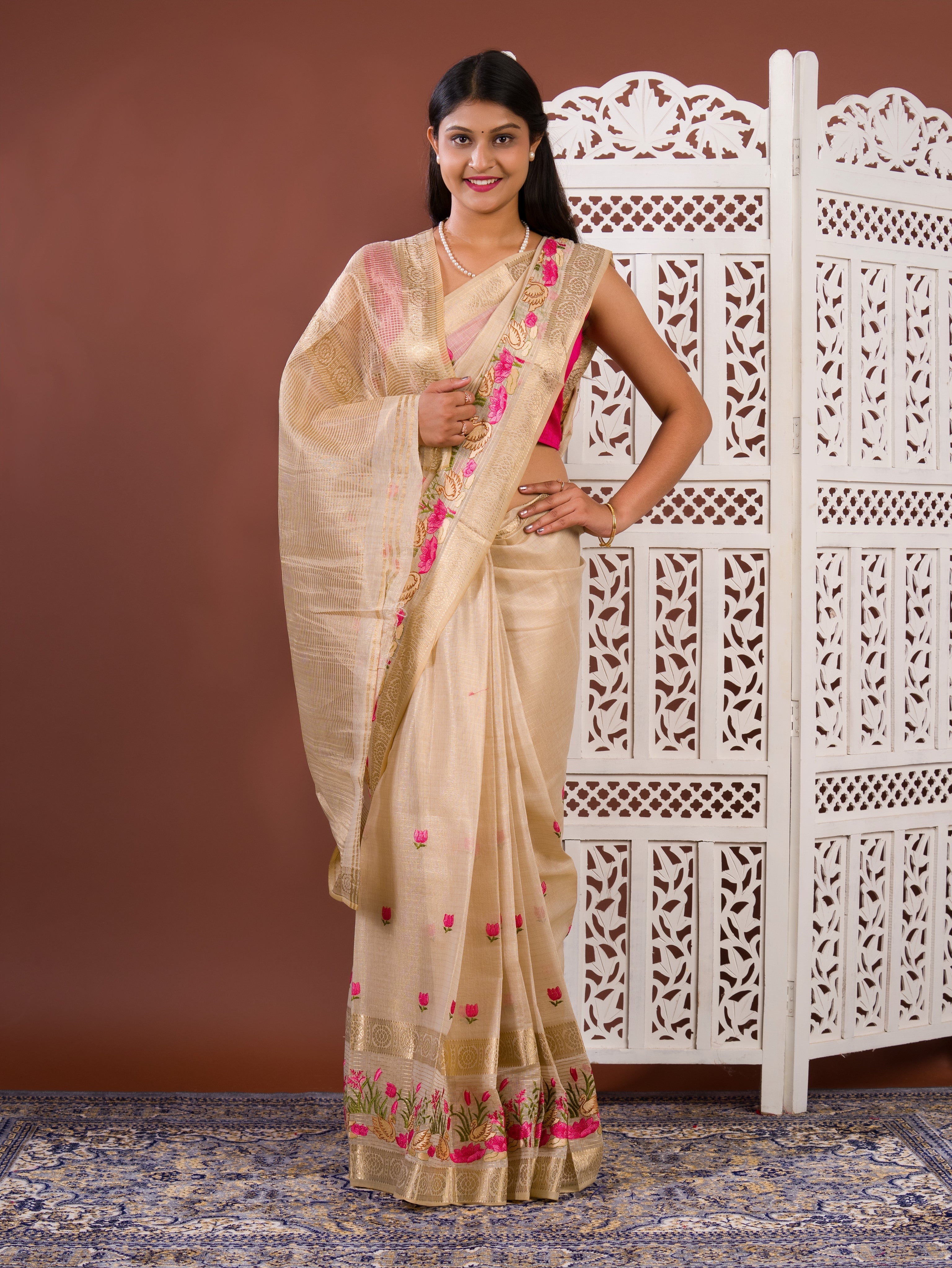 By Mahajani Saree With  Festive Wear