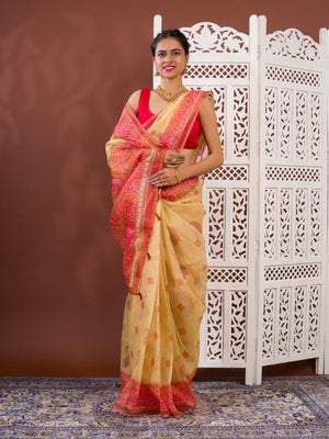By Bandhani Saree With Casual Wear