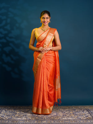 By Banarasi Style With Zari weaving Saree