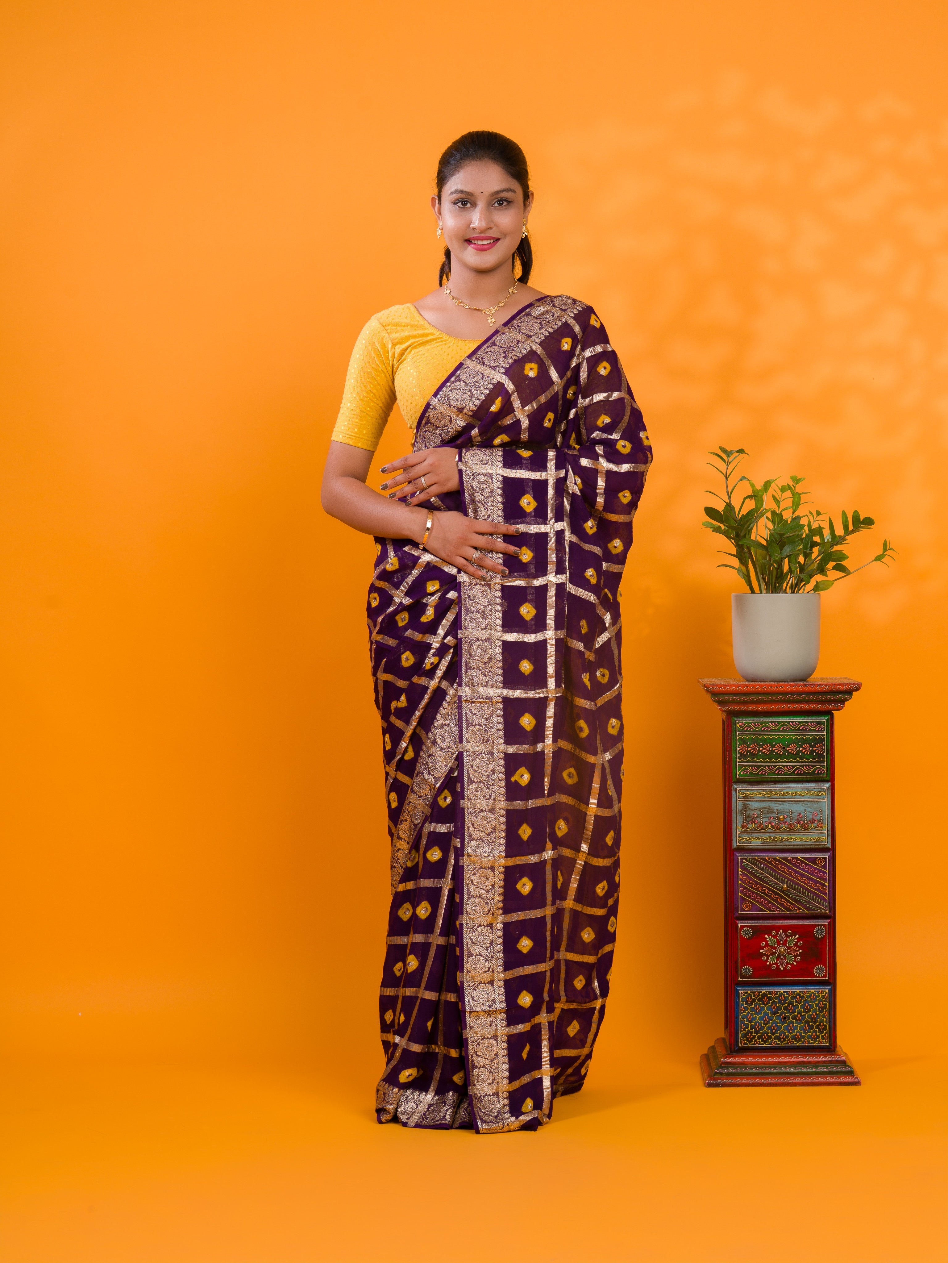 Tanmira Comfortable Casual Wear Saree in Georgette With Zari Weaving  CHAND