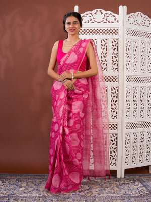 By Bandhani Saree With Casual Wear