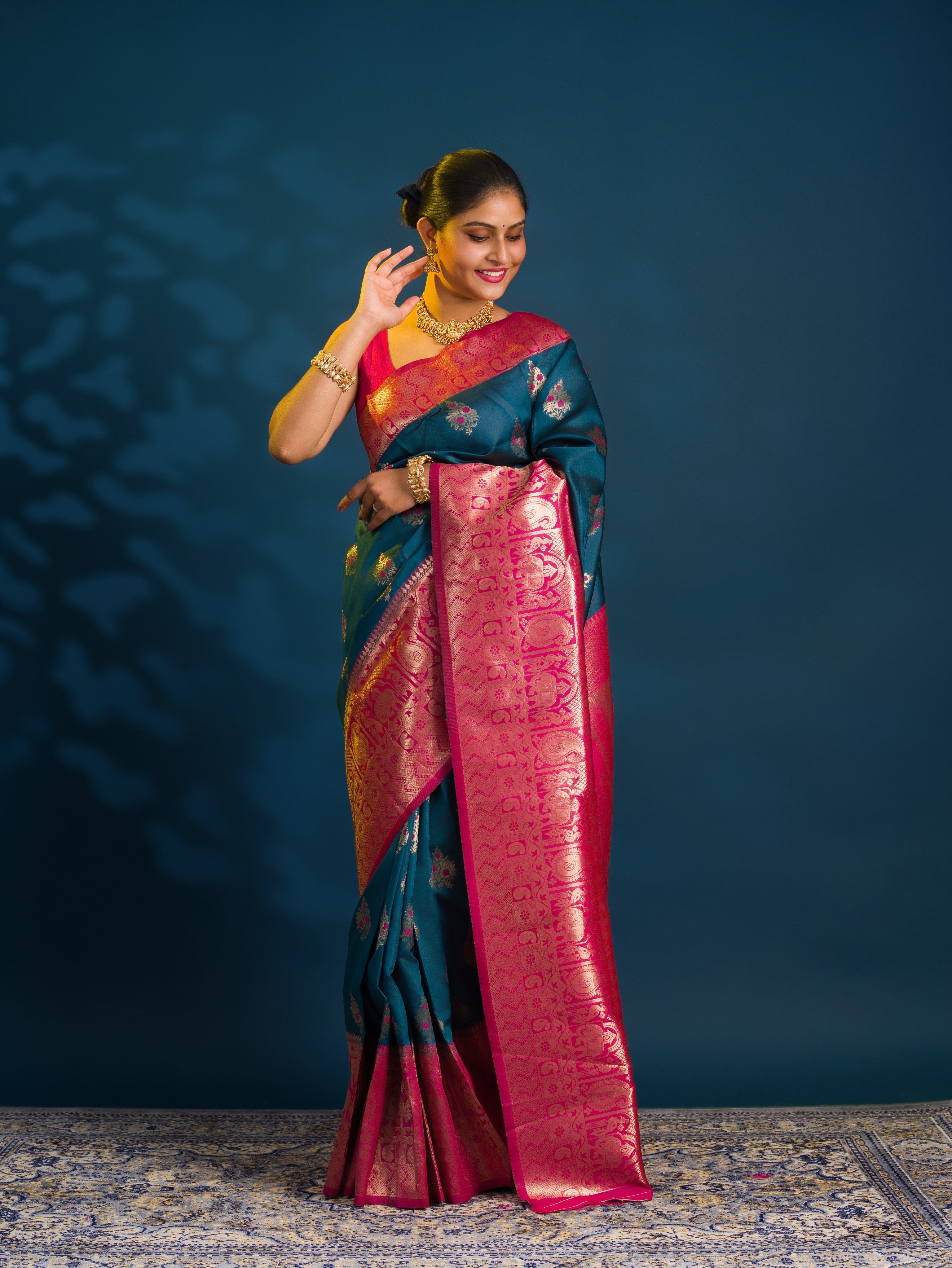 By Banarasi Saree With Casual  wear