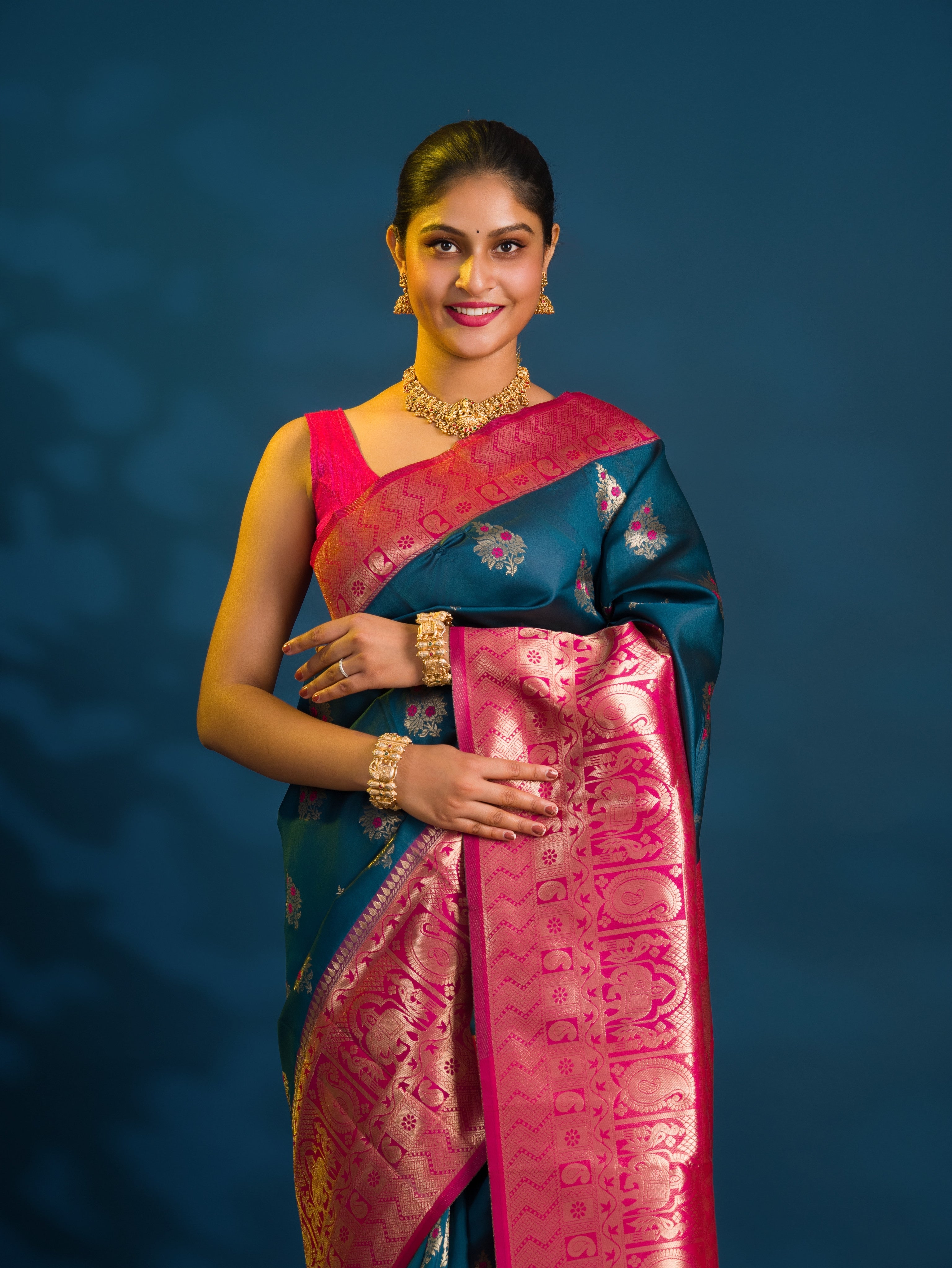 By Banarasi Saree With Casual  wear