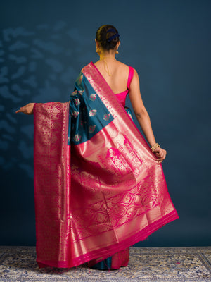 By Banarasi Saree With Casual  wear
