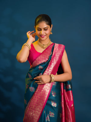 By Banarasi Saree With Casual  wear
