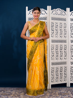 By Bandhani Saree With Festive Wear 