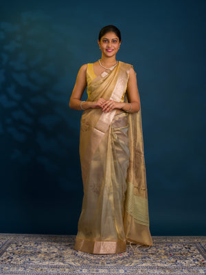 By New Latest Printed Style With Zari weaving Saree