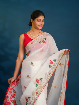 By Jaipuri  Saree With Festive Wear