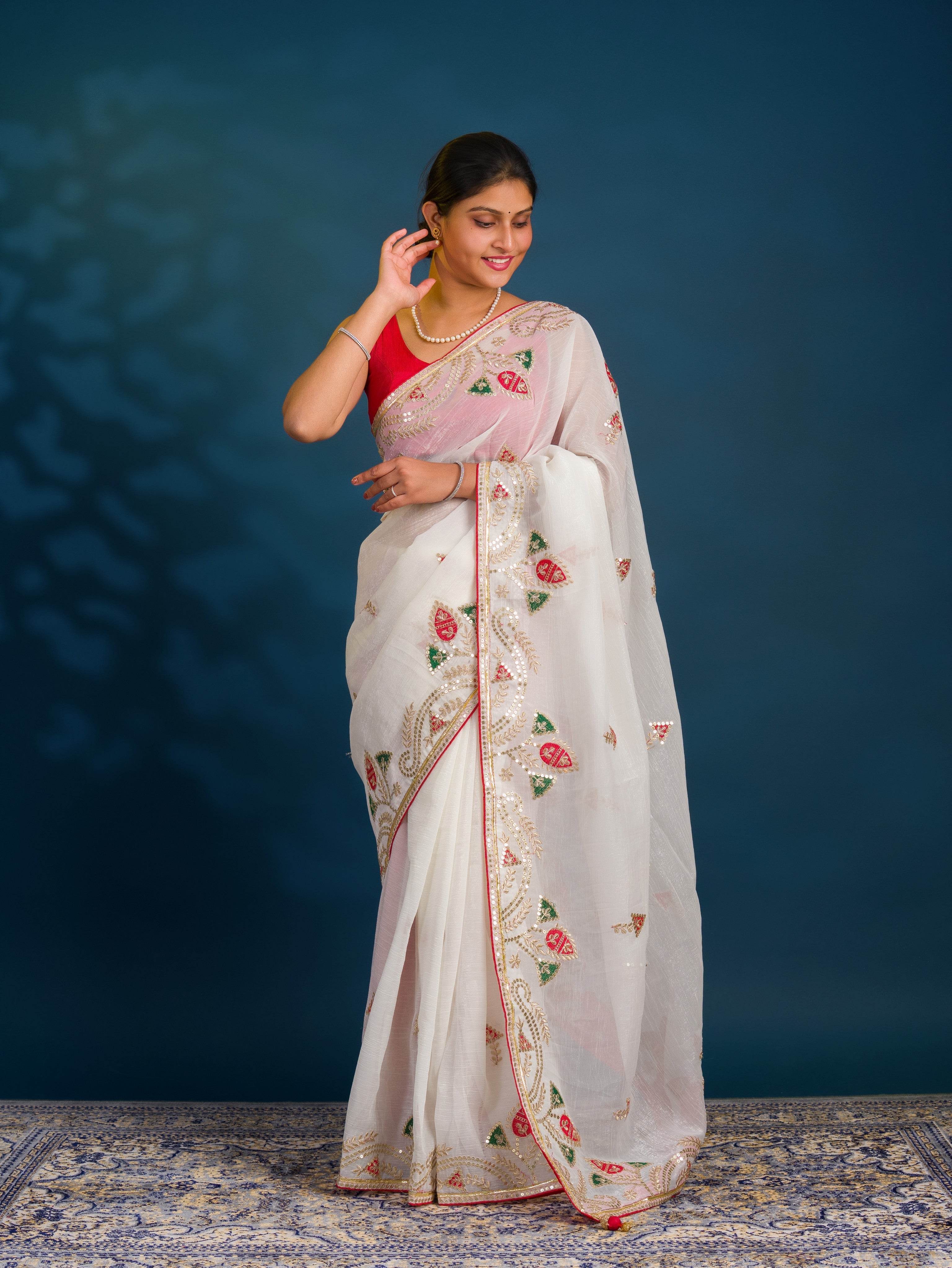 By Jaipuri  Saree With Festive Wear